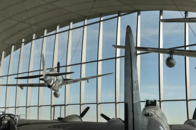 Exhibits at American Air Museum