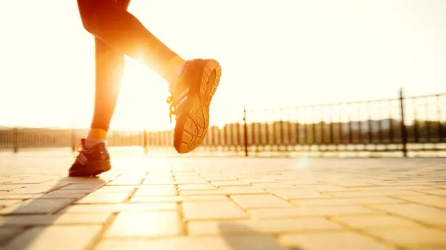 Someone running