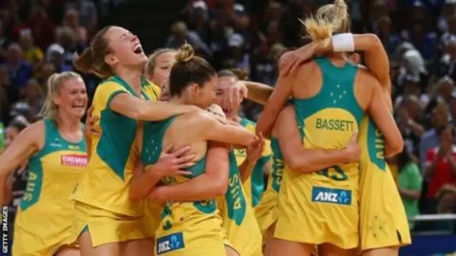 Australia celebrate