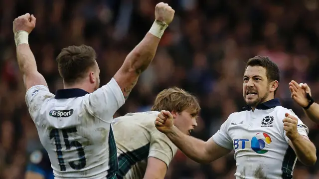 Stuart Hogg and Greig Laidlaw