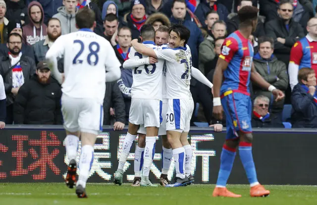 Leicester celebrate