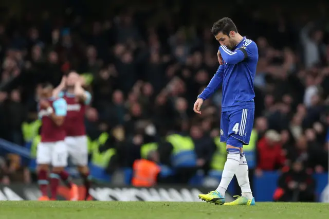 Cesc Fabregas has had a few chances for Chelsea