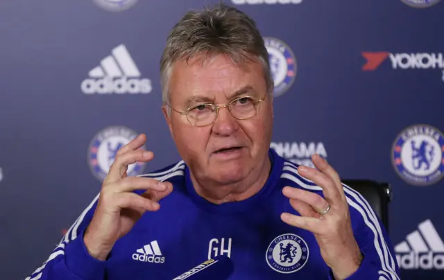 Chelsea manager Guus Hiddink