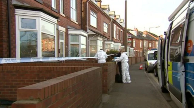 House at Shirebrook in which the bodies of Julie Hill and Rose Hill were found