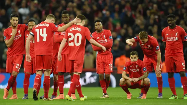 Liverpool players at Wembley