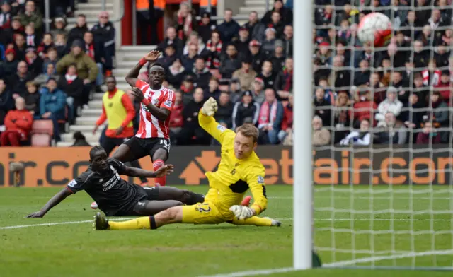 Sadio Mane scores for Southampton