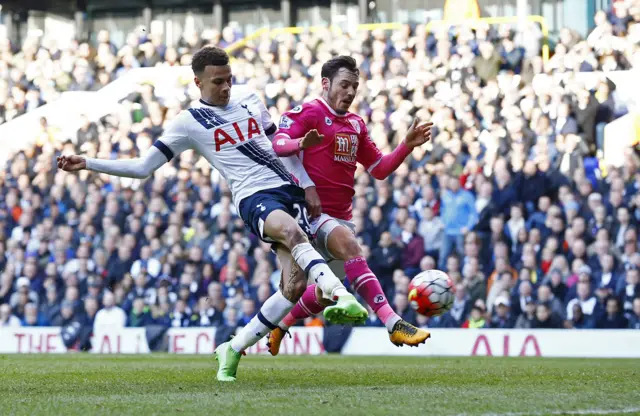 Tottenham's Dele Alli has a goal disallowed