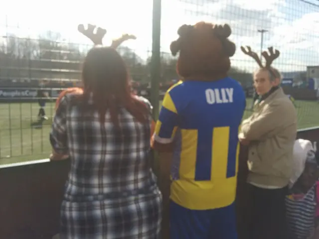 Supporters watching Mansfield Town Ability FC in the FA People's Cup final