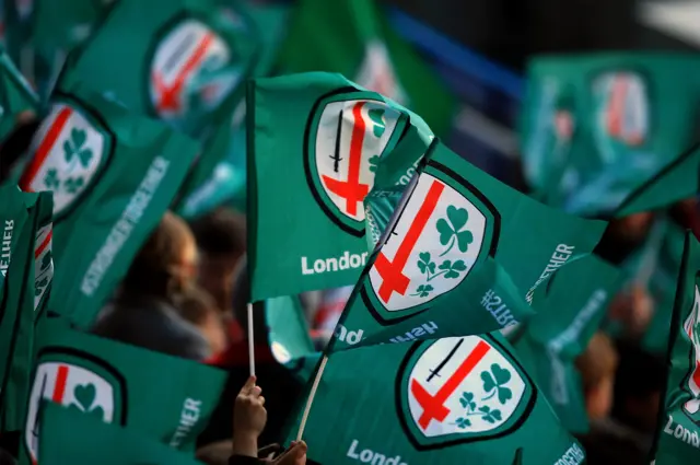 London Irish flags