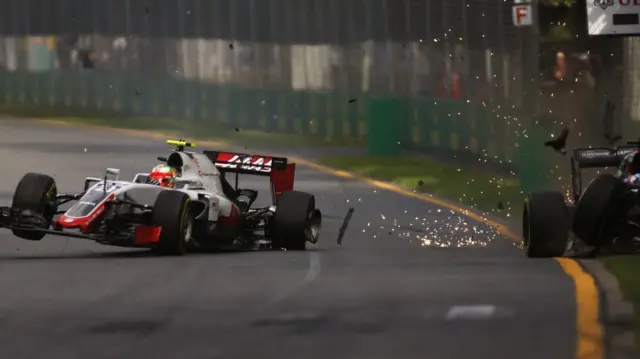 Australian Grand Prix crash