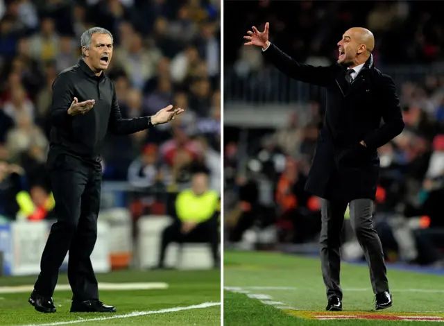 Jose Mourinho and Pep Guardiola