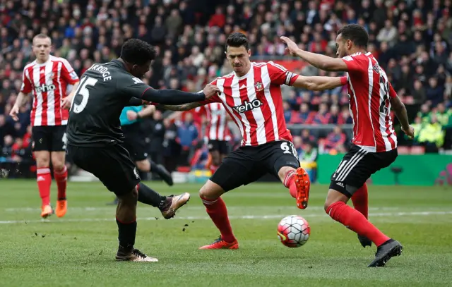 Liverpool's Daniel Sturridge scores