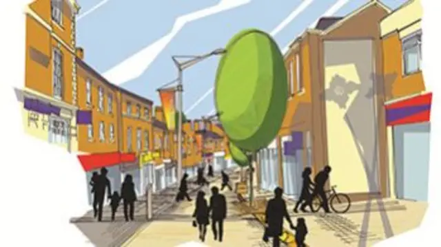 Artists impression of how the street could look