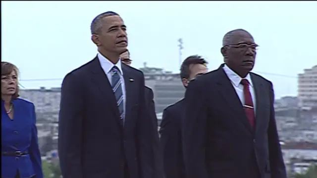 President Obama takes part in wreath laying ceremony