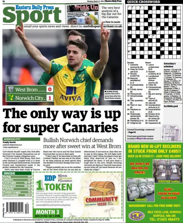 Back page of the EDP