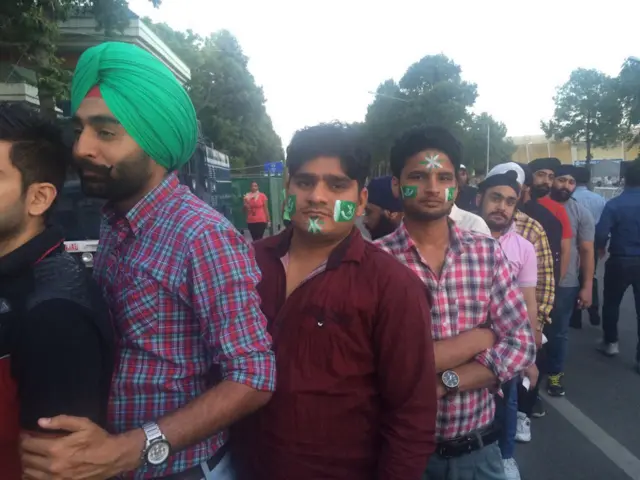 Pakistan fans in Mohali