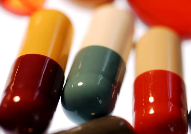 Close up image of coloured pills