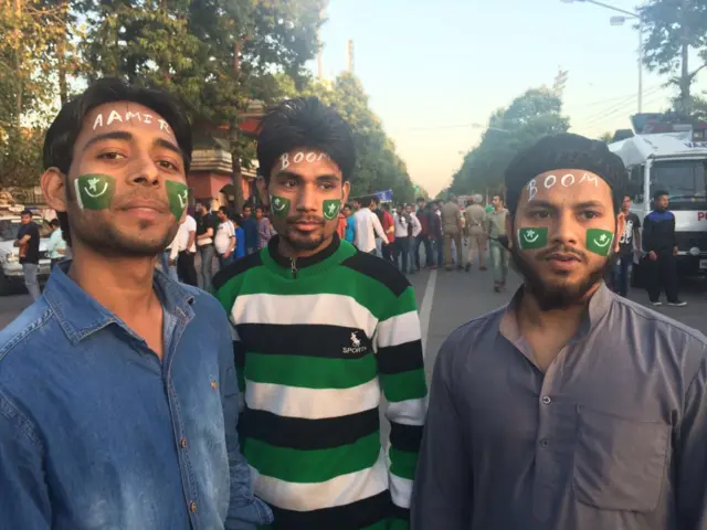 Pakistan fans in Mohali