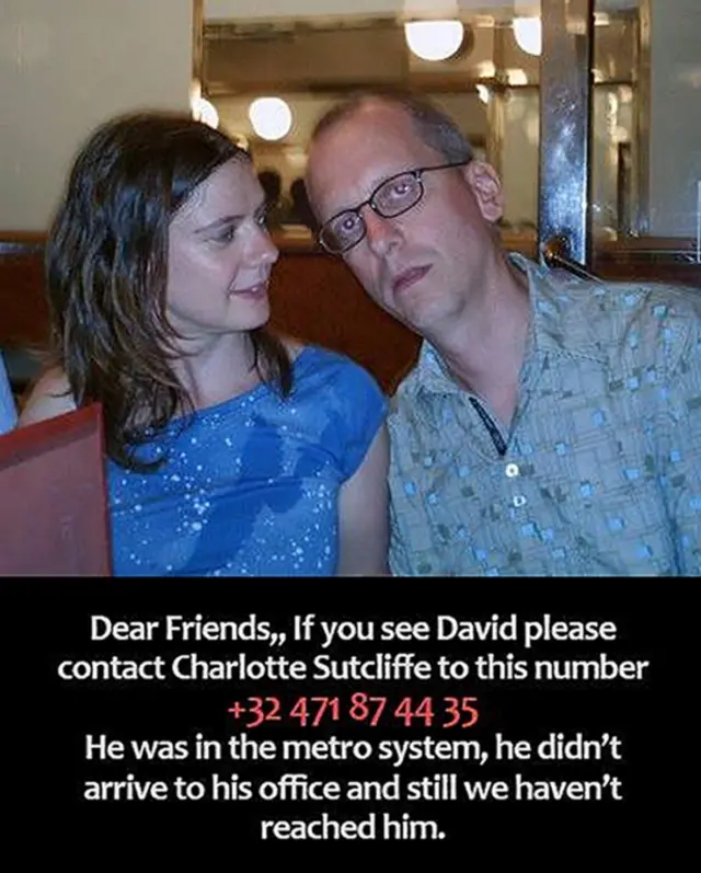 Undated handout photo of an appeal circulated by friends and family concerned about David Dixon