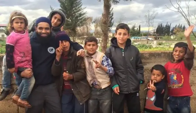 Wehid Iqbal and children