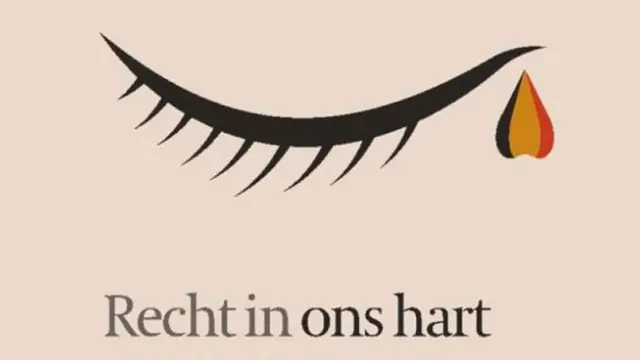 Belgian newspaper De Tijd's headline, saying, "Right in our heart"