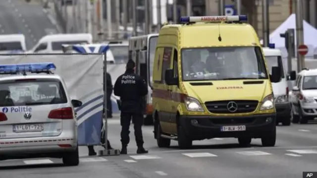 Brussels attacks scene