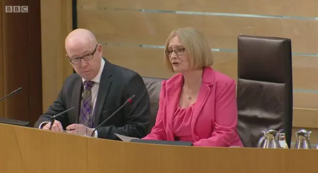 Presiding Officer Tricia Marwick