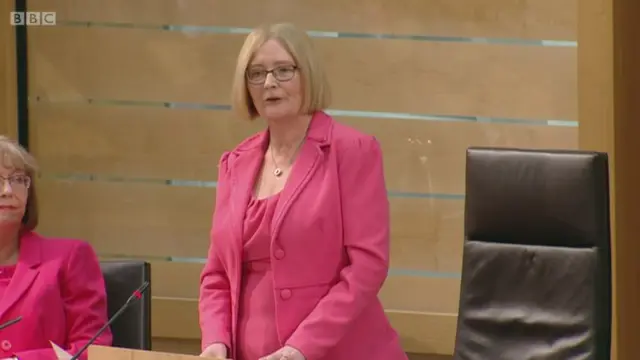 Presiding Officer Tricia Marwick