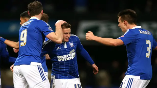 Ryan Fraser celebrates with teammates