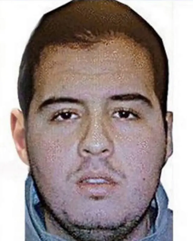 An handout picture made available by Interpol on 23 March 2016 of Brahim El Bakraoui at an unspecified location