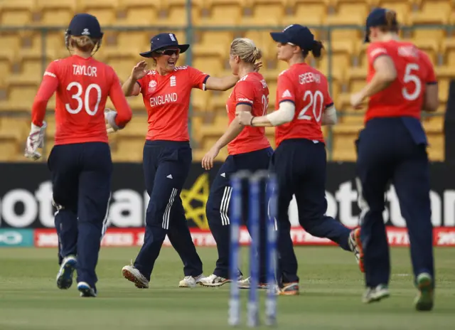 England celebrate