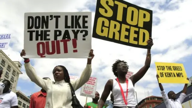 Protesters in Kenya