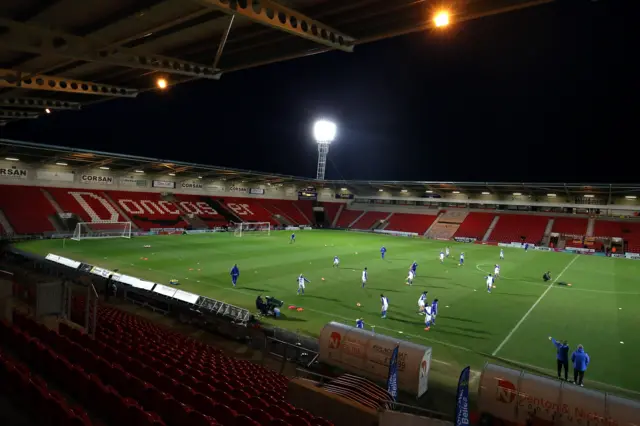 Keepmoat Stadium before kick-off