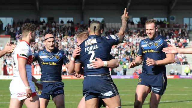 Hull FC celebrate