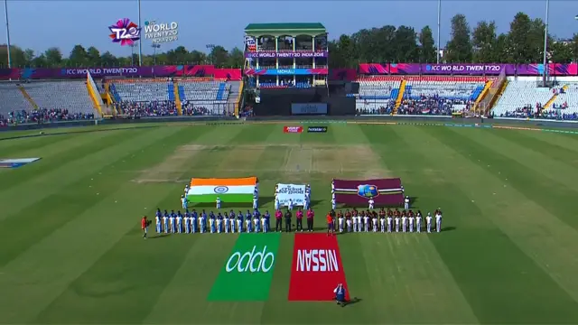 The national anthems take place