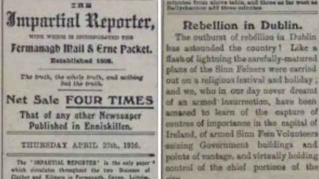 Impartial Reporter reports Easter Rising