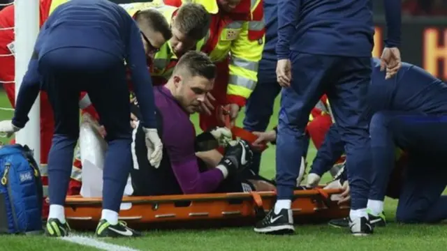 An injured Jack Butland