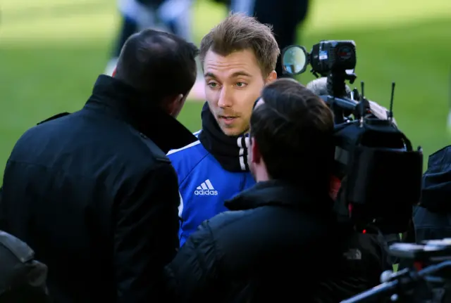 Denmark midfielder Christian Eriksen