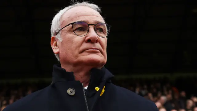 Claudio Ranieri looks on