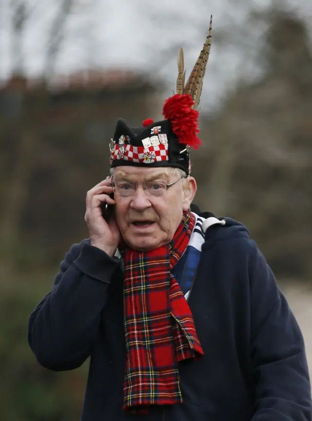 Scotland fan heading to Hampden