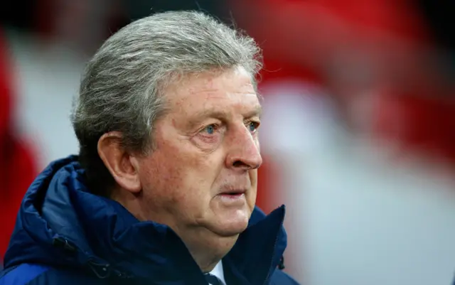 Roy Hodgson looks on