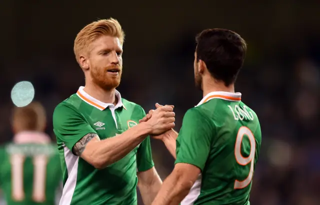 Shane Long celebrates