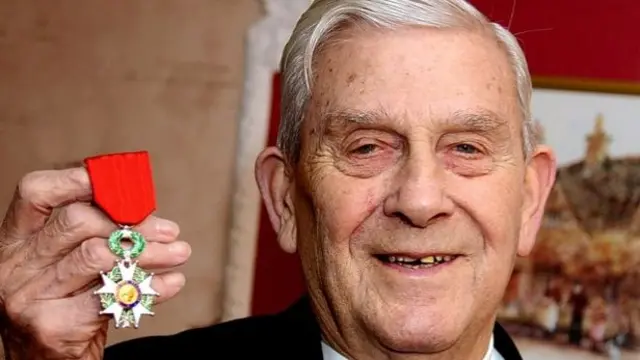 John Paterson pictured with his Legion of Honour medal