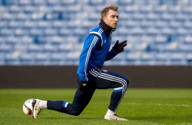 Denmark midfielder Christian Eriksen