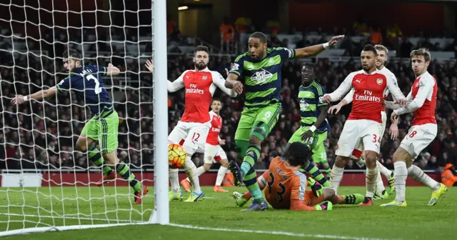 Ashley Williams scores
