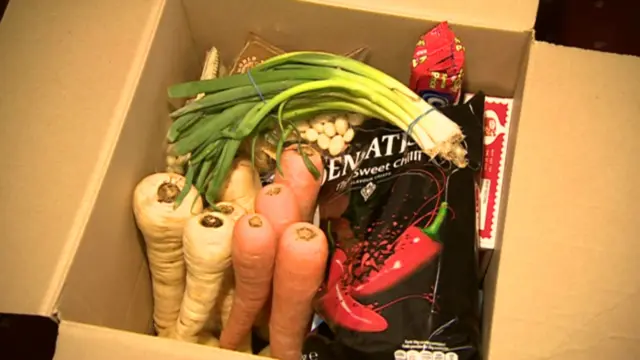 Food bank parcel