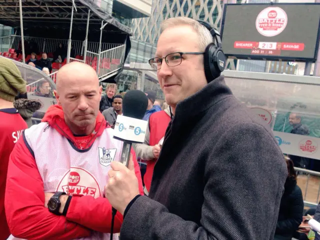 Alan Shearer looking glum