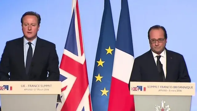 David Cameron and Francois Hollande