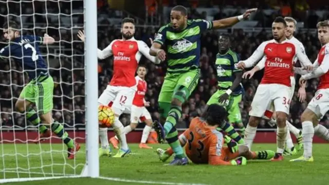 Swansea score against Arsenal