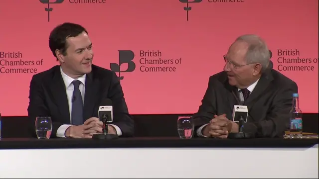 George Osborne and Wolfgang Schauble